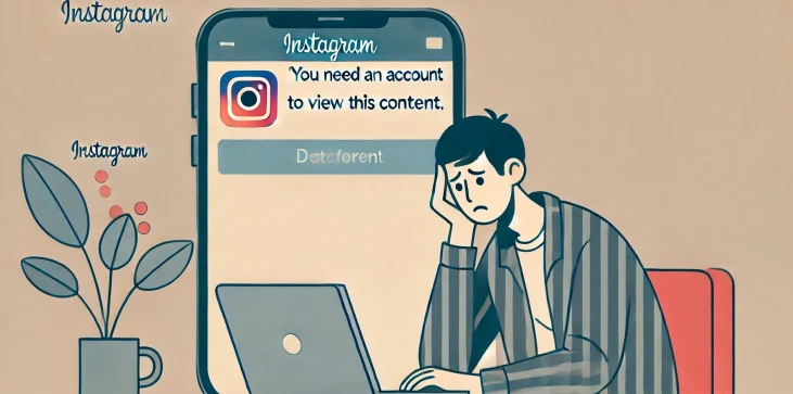 instagram akkaunti bo&#39;lmagan qayg&#39;uli odam